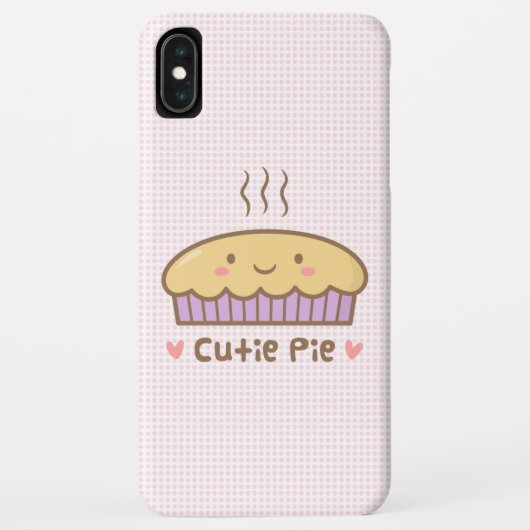 彼女のためのかわいいのかわいこちゃんパイ落書き Case-Mate iPhoneケース (裏面)