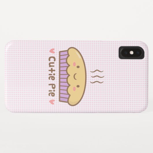 彼女のためのかわいいのかわいこちゃんパイ落書き Case-Mate iPhoneケース (裏面(横))