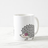 彼女のためのかわいいハリネズミのマグのおもしろいのハリネズミの写実的なマグ コーヒーマグカップ (正面右)