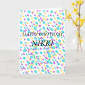 彼女のためのかわいい誕生日グリーティングカード カード (黄色い花)