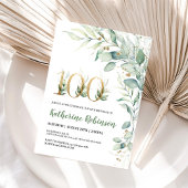 彼女のためのエレガントな花の100歳の誕生日招待状 招待状