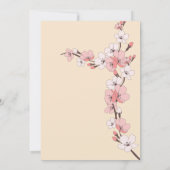 彼女のためのエレガントな花の40歳の誕生日招待状 招待状 (裏面)