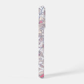 彼女のためのエレガントな花柄iPhone 15 Proケース iPhoneケース (右側面)