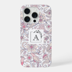 彼女のためのエレガントな花柄iPhone 15 Proケース iPhone 15 Proケース