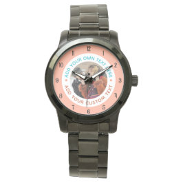 ⌚ 彼女のためのカスタムフォト&テキストウォッチ | パーソナライズド 腕時計