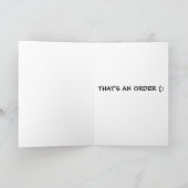 彼女のためのキンキーな誕生日グリーティングカード カード (内部)