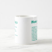 彼女のためのギフトのお母さんのお気に入りのなことわざ コーヒーマグカップ (中央)