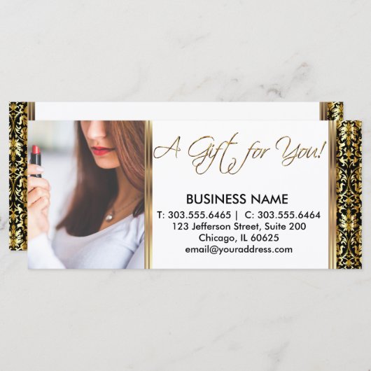 彼女のためのギフト券 (正面/裏面)