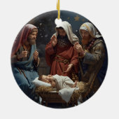 彼女のためのクリスチャンジャーナル、聖書の聖句 セラミックオーナメント (裏面)
