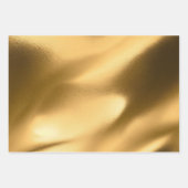 彼女のためのゴールド ブライダル シャワー ウェディング バースデー ラッピングペーパーシート (正面2)