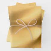 彼女のためのゴールド ブライダル シャワー ウェディング バースデー ラッピングペーパーシート (インサイチュ)