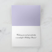 彼女のためのジオムパープルの花 シーズンカード (内部)