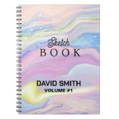 彼女のためのスケッチブックギフトと名前をカスタムする着色 ノートブック (正面)