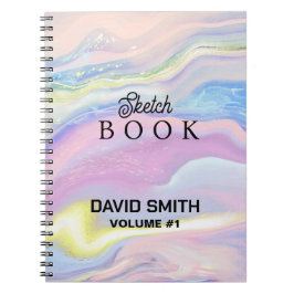 彼女のためのスケッチブックギフトと名前をカスタムする着色 ノートブック