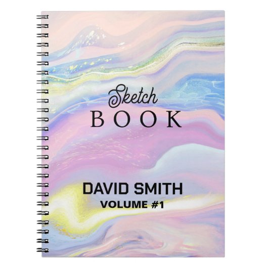 彼女のためのスケッチブックギフトと名前をカスタムする着色 ノートブック (正面)