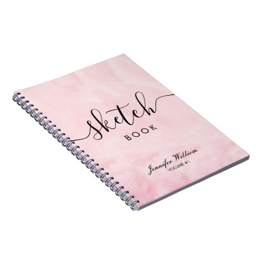 彼女のためのスケッチブックギフトと名前をカスタムする着色 ノートブック (右側)