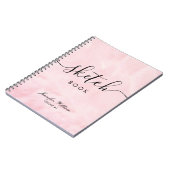 彼女のためのスケッチブックギフトと名前をカスタムする着色 ノートブック (左側)