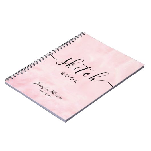 彼女のためのスケッチブックギフトと名前をカスタムする着色 ノートブック (左側)