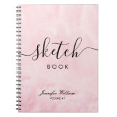 彼女のためのスケッチブックギフトと名前をカスタムする着色 ノートブック (正面)