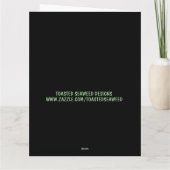 彼女のためのハンサムなユーモアあふれるグリーティングカード カード (裏面)