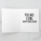 彼女のためのハンサムなユーモアのグリーティングカード カード (内部)