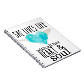 彼女のためのハートとソウル・ジャーナルと生活 ノートブック (右側)