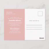 彼女のためのバプテスマモダンスとシンプル写真 ポストカード (裏面)