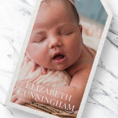 彼女のためのバプテスマ |モダンとシンプル写真 ギフトタグ