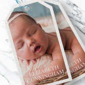 彼女のためのバプテスマ |モダンとシンプル写真 ギフトタグ