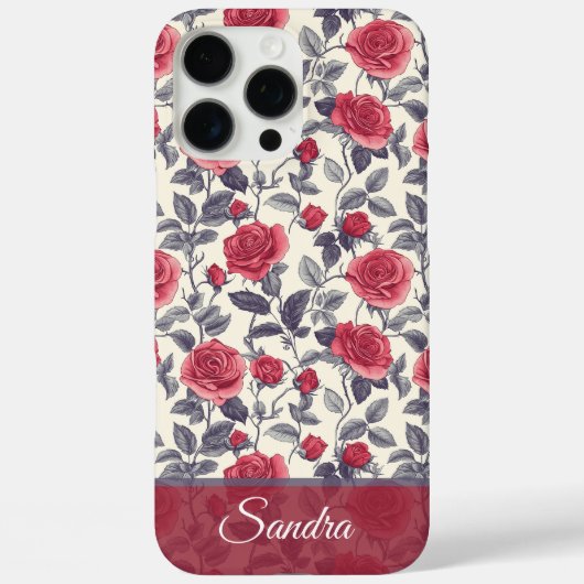 彼女のためのバラのカスタムiPhoneケース Case-Mate iPhoneケース (裏面)