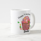 彼女のためのバレンタインのカップケーキマグギフト ジャンボコーヒーマグカップ (正面右)