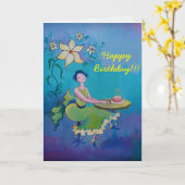 彼女のためのバースデー・カード カード (黄色い花)