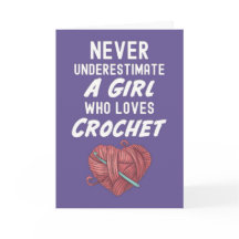 彼女のためのピンクのクロシェカード　クロシェ作家　クロシェ編み