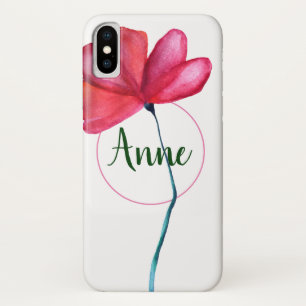 彼女のためのフローラルネームiPhoneケース iPhone X ケース