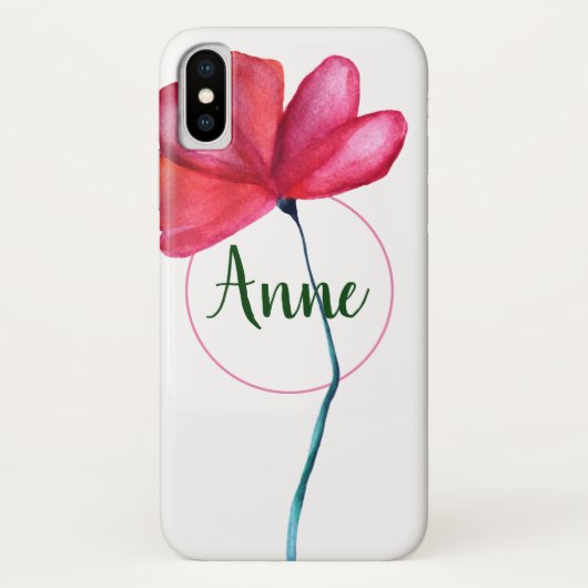 彼女のためのフローラルネームiPhoneケース Case-Mate iPhoneケース (裏面)