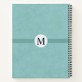 彼女のためのモノグラムのダック・グリーン・ジャーナル ノートブック (裏面)