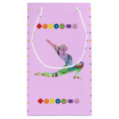 彼女のためのヨガの時間ギフト スモールペーパーバッグ (裏面)