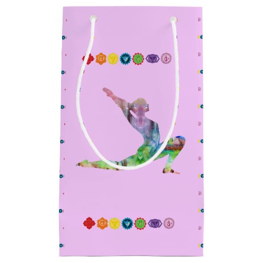 彼女のためのヨガの時間ギフト スモールペーパーバッグ (正面)