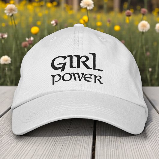 彼女のための刺繍入りGirl Powerギフト 刺繍入りキャップ