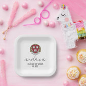 彼女のための卒業ギフトパーソナライズされたJ ペーパープレート (パーティー)