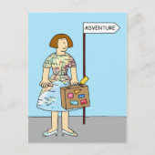 彼女のための外国アドベンチャーボンの航海 ポストカード (正面)