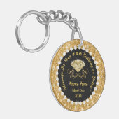 彼女のための安価な誕生日ギフト、誕生日の好意 キーホルダー (正面左)