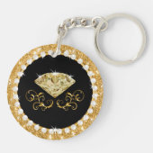 彼女のための安価な誕生日ギフト、誕生日の好意 キーホルダー (裏面)