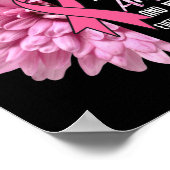 彼女のための戦闘機の贈り物を支持する乳がん ポスター (角)