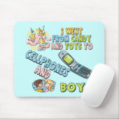 彼女のための携帯電話および男の子のTシャツおよびギフト マウスパッド (マウス)