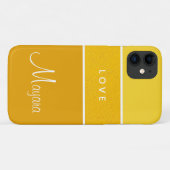 彼女のための明るい黄色のグラデーション電話ケース Case-Mate iPhoneケース (裏面(横))