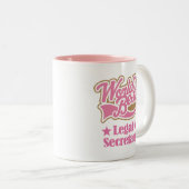 彼女のための法的秘書ギフト ツートーンマグカップ (正面右)