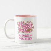 彼女のための法的秘書ギフト ツートーンマグカップ (左)