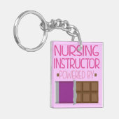 彼女のための看護のインストラクターチョコレートギフト キーホルダー (正面左)