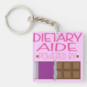 彼女のための食餌療法の補佐官チョコレートギフト キーホルダー (正面)